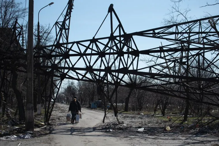 Обстановка в Мариуполе после освобождения района города от ВСУ. Украина
