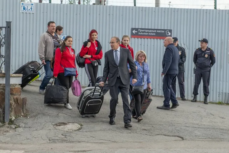 Встреча детей ДНР на жд вокзале Пермь-2. Пермь