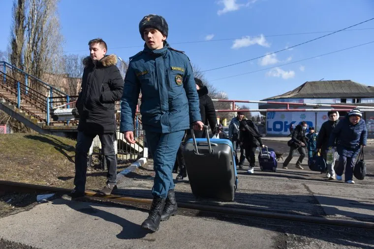 Эвакуация населения из Иловайска. Иловайск, ДНР