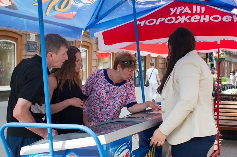 Точки продажи воды в центре Екатеринбурга