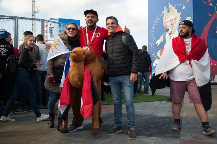 Трансляция матча чемпионата мира по футболу между сборной России и сборной Саудовской Аравии в ЦПКиО. Екатеринбург