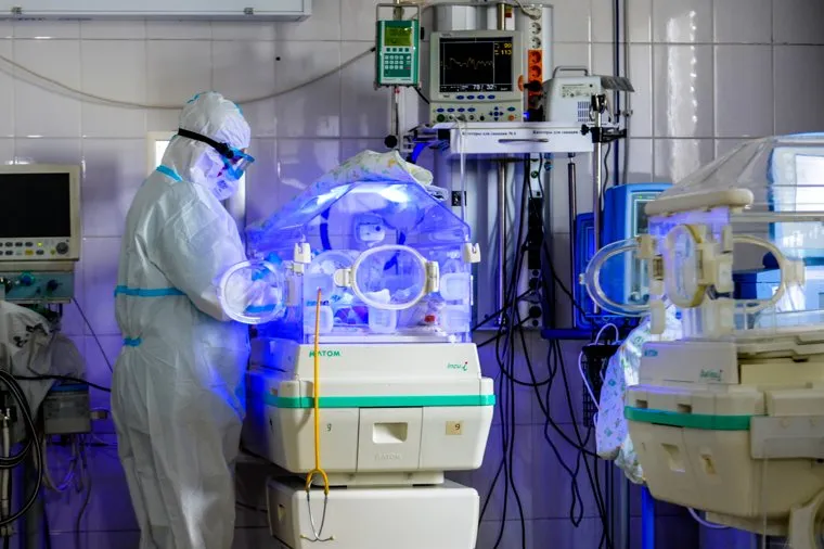 Ковидный госпиталь и родильный дом Областной больницы №2. Челябинск