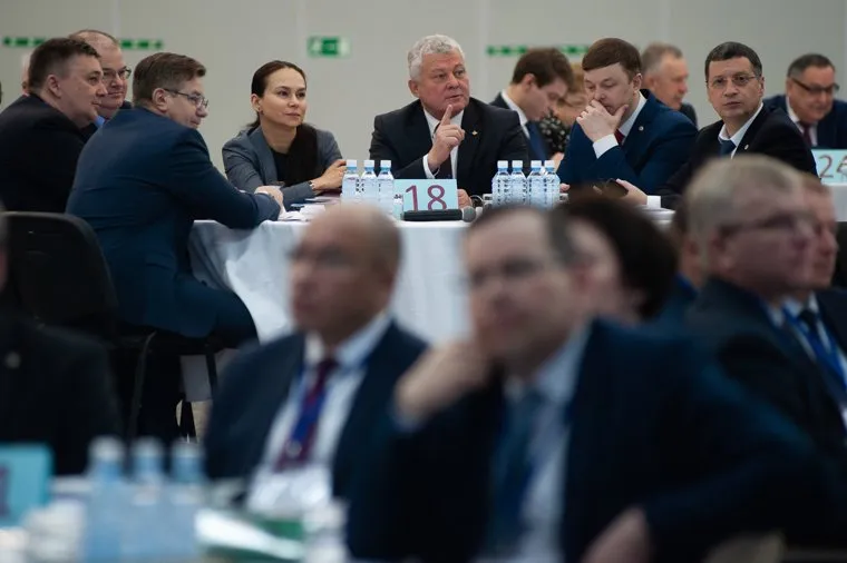 Совещание губернатора Свердловской области Евгения Куйвашева с главами муниципальных образований Свердловской области на площадке МВЦ «Екатеринбург-ЭКСПО». Екатеринбург