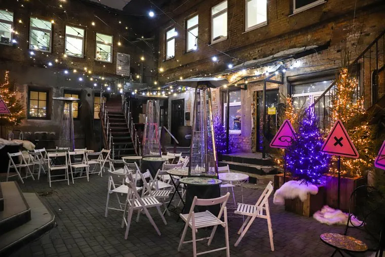 Новогоднее оформление кафе и ресторанов. Екатеринбург