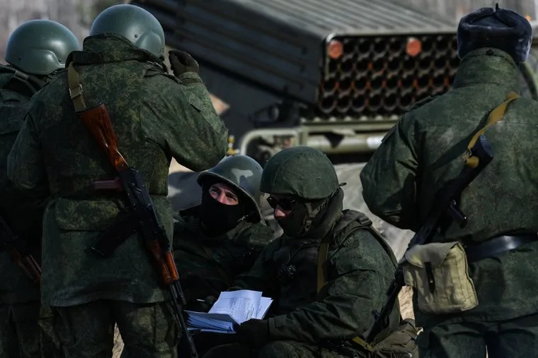 Тренировочные стрельбы мобилизованных с Центрального военного округа на полигоне Еланский. Свердловская область