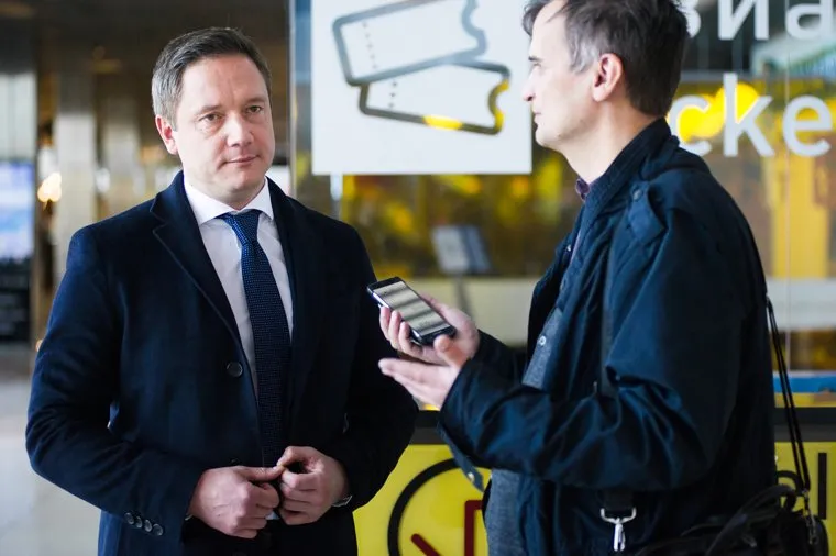 Уральский бизнесмен Сергей Капчук в аэропорту Кольцово. Екатеринбург , джултаев константин, капчук сергей