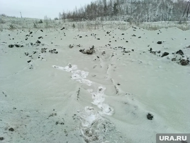 Зеленый снег напугал челябинцев