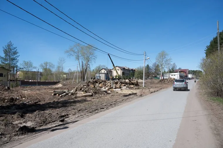 Строительная площадка под мечеть в селе Верхняя Курья. Пермь
