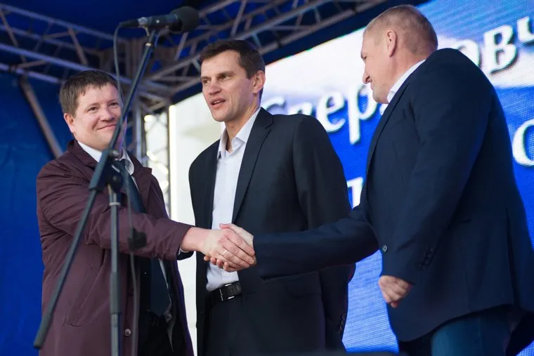 Митинг партии "Единая Россия". Екатеринбург, альшевских андрей, бидонько сергей, балыбердин алексей