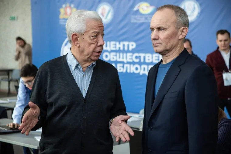 Олег Чемезов в Центре общественного наблюдения. Екатеринбург