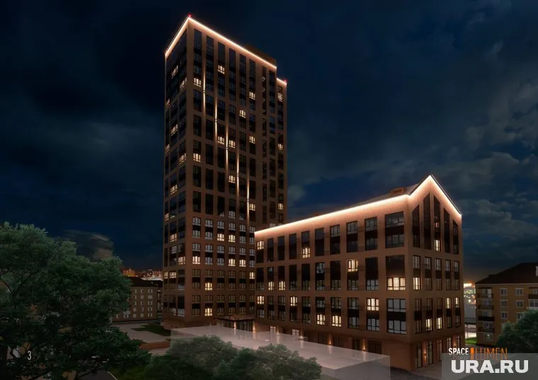 За счет архитектурной подсветки здание узнаваемо в любое время суток