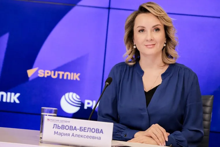 Мария Львова-Белова, уполномоченный при Президенте РФ по правам ребенка, на круглом столе, посвященном вопросам защиты прав детей-инвалидов и поддержки их семей, в пресс-центре "Россия Сегодня". 11 марта 2024. Москва