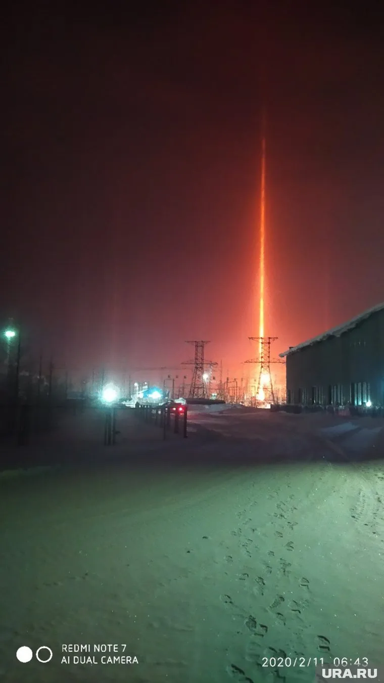 «Огненный меч» оказался световым столбом