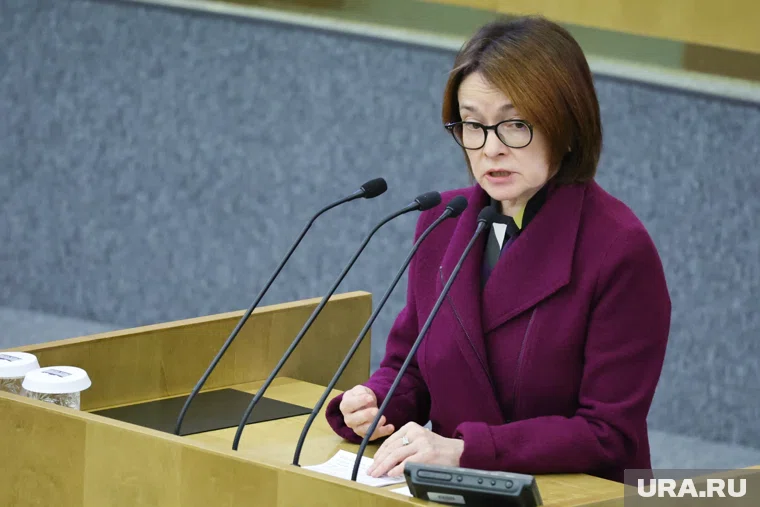 Набиуллина выступала в Госдуме в пальто