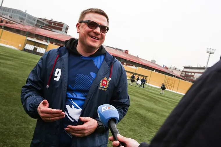 Товарищеский матч команд Совета Федерации и Южного Урала по футболу. Москва