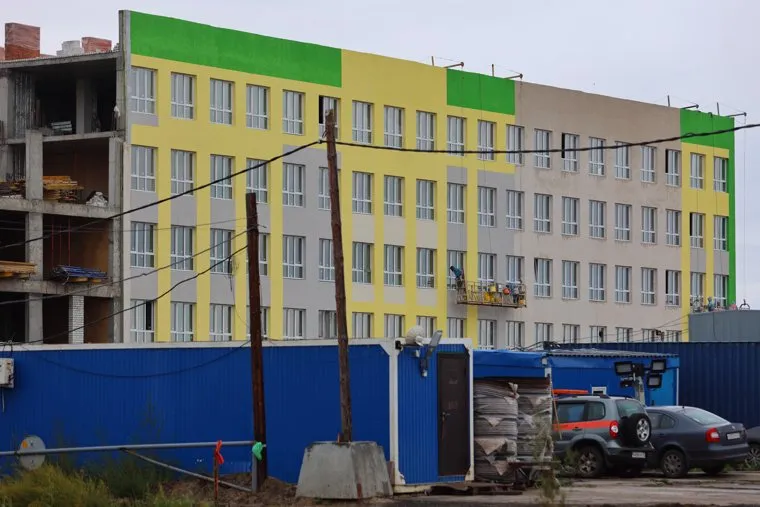 Стройки в Заозерном. Курган