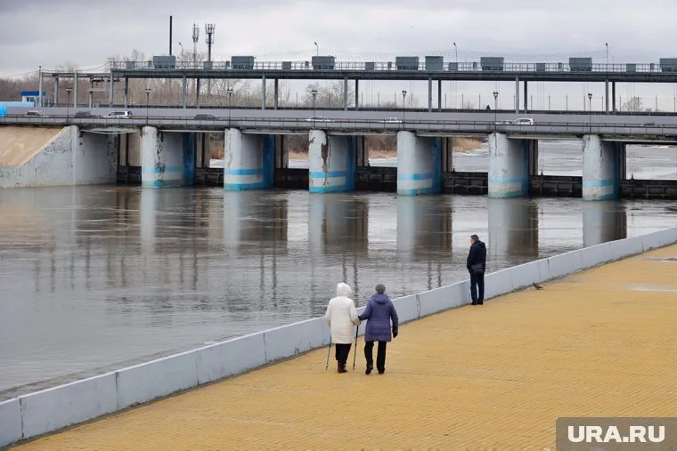 На карте указано, какая часть Кургана будет подтоплена