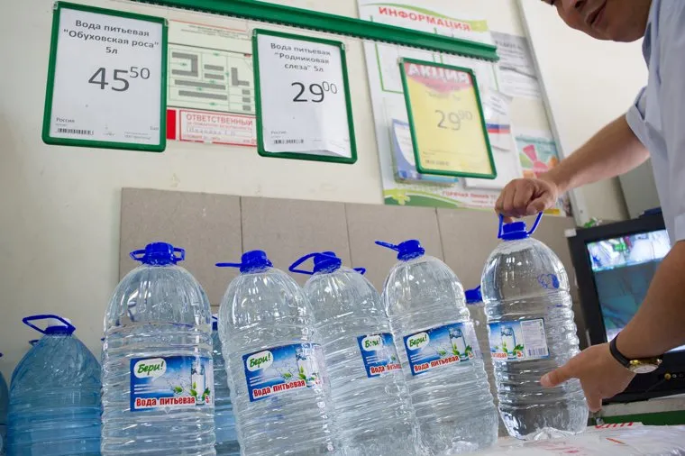 Точки продажи воды в центре Екатеринбурга, бутилированная вода, питьевая вода