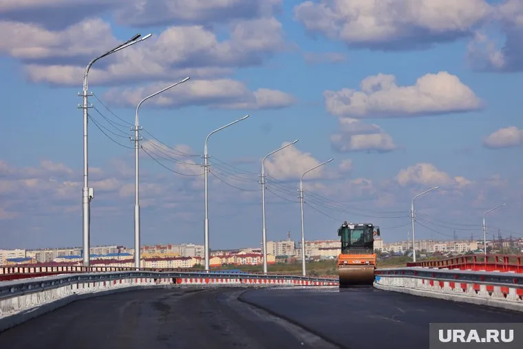 Чеховский мост в Кургане готовят к сдаче