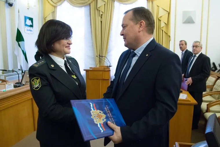 Представление руководству  Курганской области Уваровой И.Л. в связи с ее назначением на должность руководителя УФс судебных приставов. г. Курган