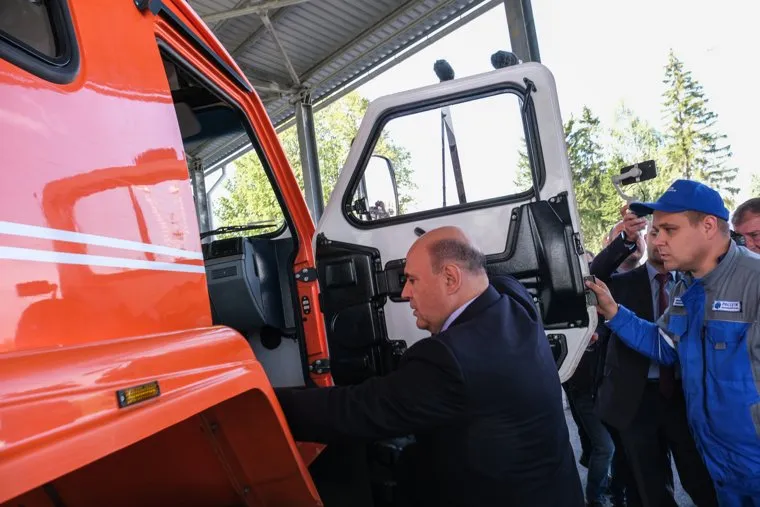 Посещение электроподстанции Пахра М.В. Мишустиным