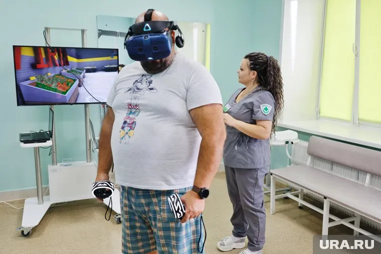 В Курганском госпитале для ветеранов применяют новое оборудование для реабилитации пациентов