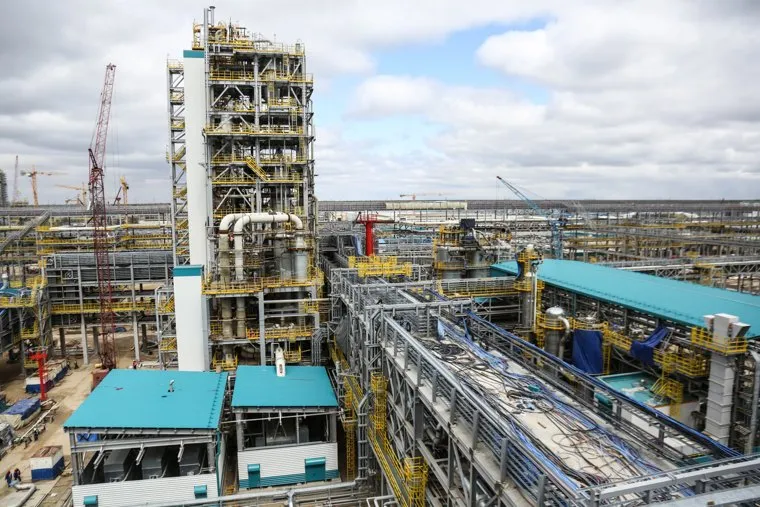 Строительство второй очереди завода СИБУР. Тобольск