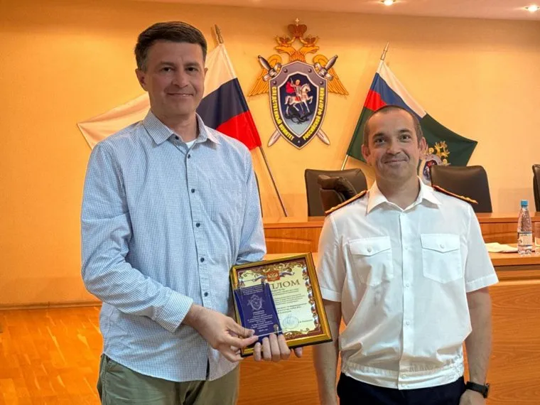 Работу журналиста Валерия Кузнецова отметили в СУ СК региона