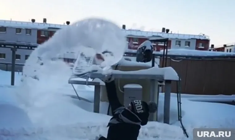 В сорокаградусный мороз ямальцы развлекаются по-своему