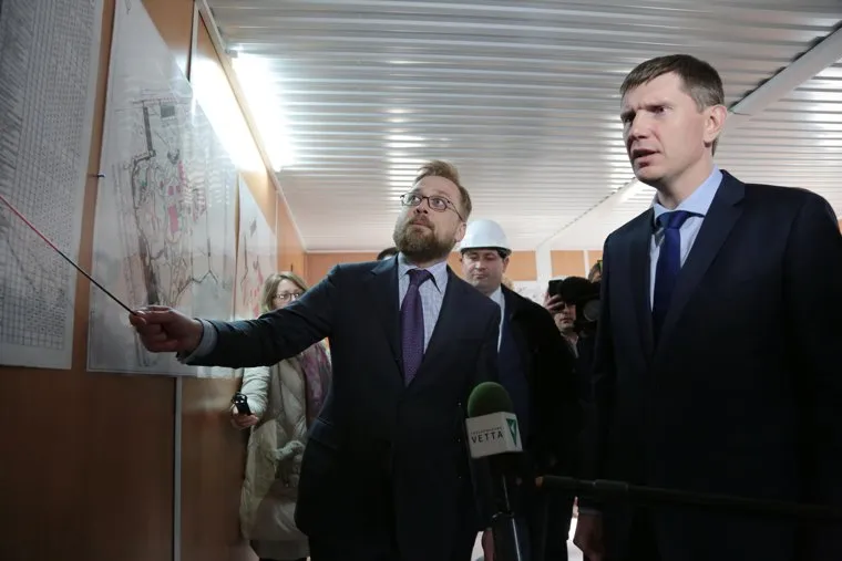 Врио губернатора Пермского края Максим Решетников проинспектировал начало строительства нового зоопарка в Перми, решетников максим