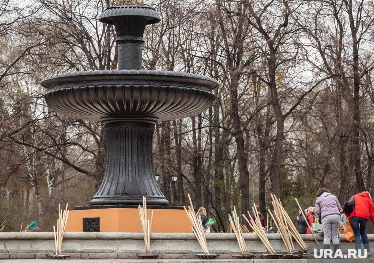 Фонтан замерз в селе Шатрово (архивное фото)