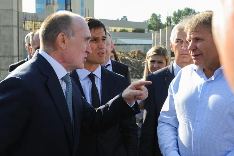 Рабочий объезд строек к саммитам ШОС и БРИКС Борисом Дубровским. Челябинск, гаттаров руслан, дубровский борис, наговицын алексей