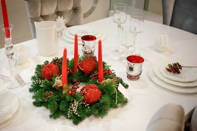 Новогоднее оформление стола. Екатеринбург