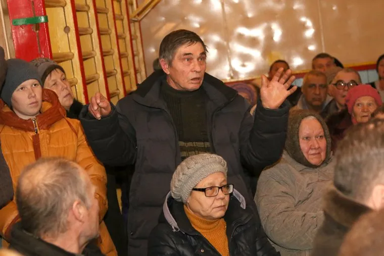 Встреча главы Кетовского района Александра Носкова с жителями поселка Старый Просвет.Кетовский районКурганская обл