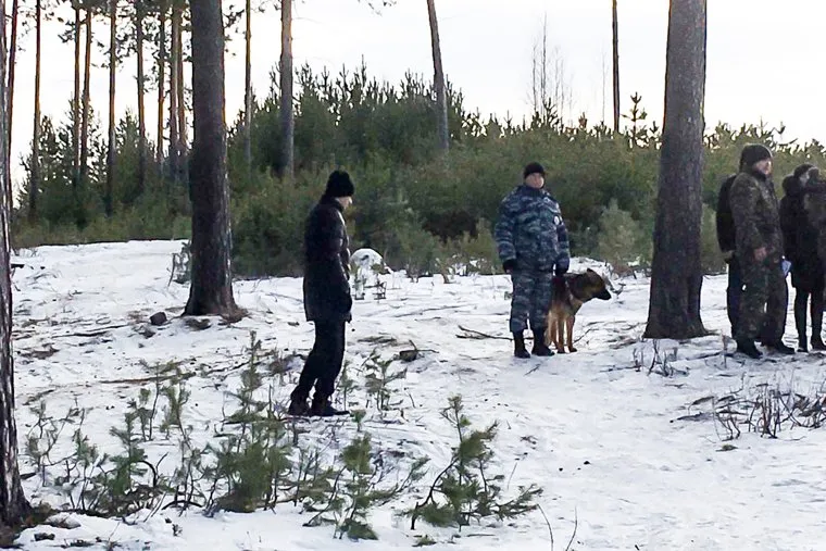 Следственный эксперимент по убийству двух девушек на горе Уктус ФОТО Лукманова