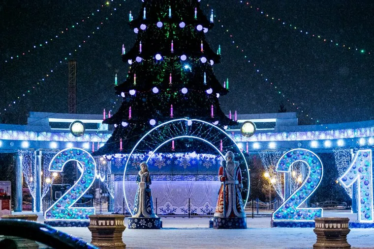 Новогоднее оформление. Тюмень