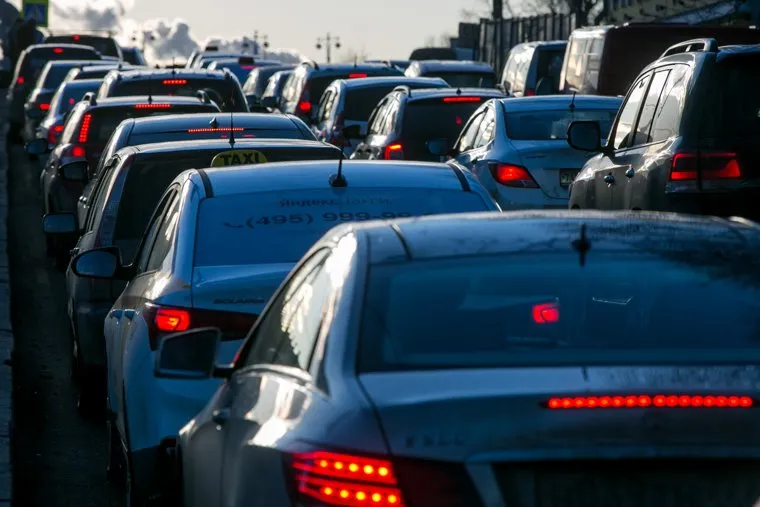 Пробки в городе. Москва