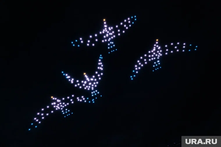 В небо взмыли 2,5 тысячи дронов