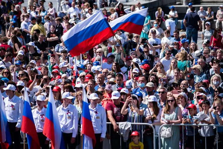 Певческий праздник «Хором славим Россию и город» в Историческом сквере. Екатеринбург