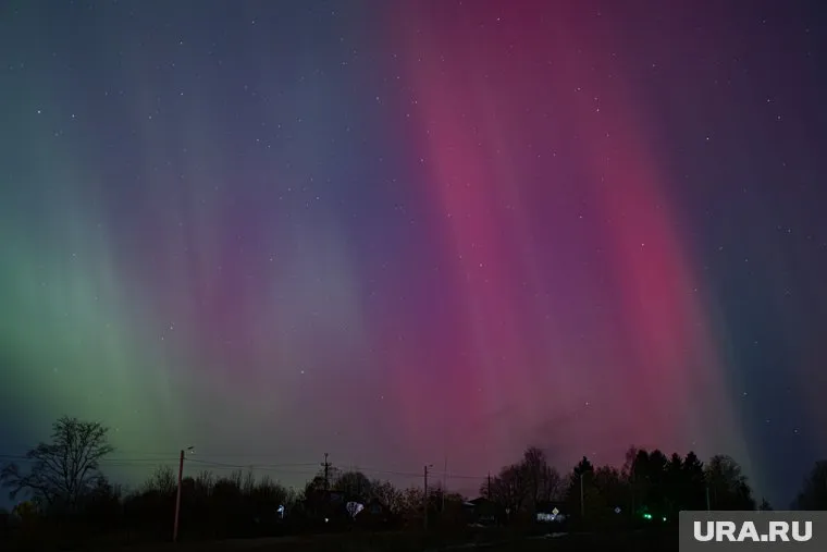 Свердловчане снова запечатлели северное сияние (архивное фото)