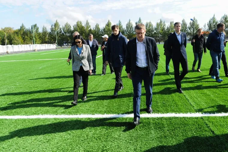 Текслер на стадионе Сигнал необр