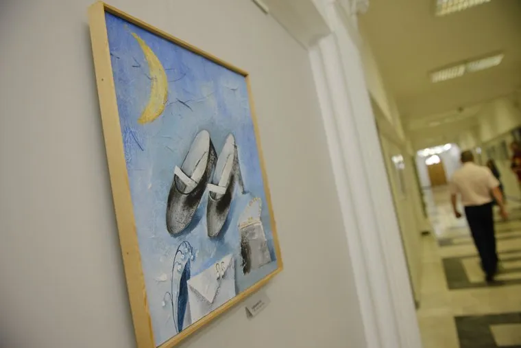 Последнее заседание Городской Думы Екатеринбурга Шестого созыва, выставка картин, картины кутявиной