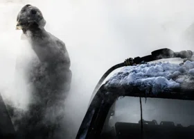 В Перми на Уральской ночью сгорело пять автомобилей 