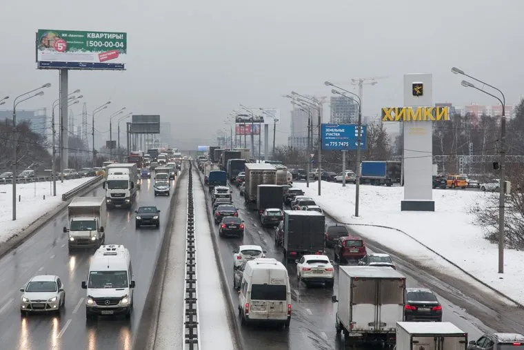 Трасса М10. Москва.