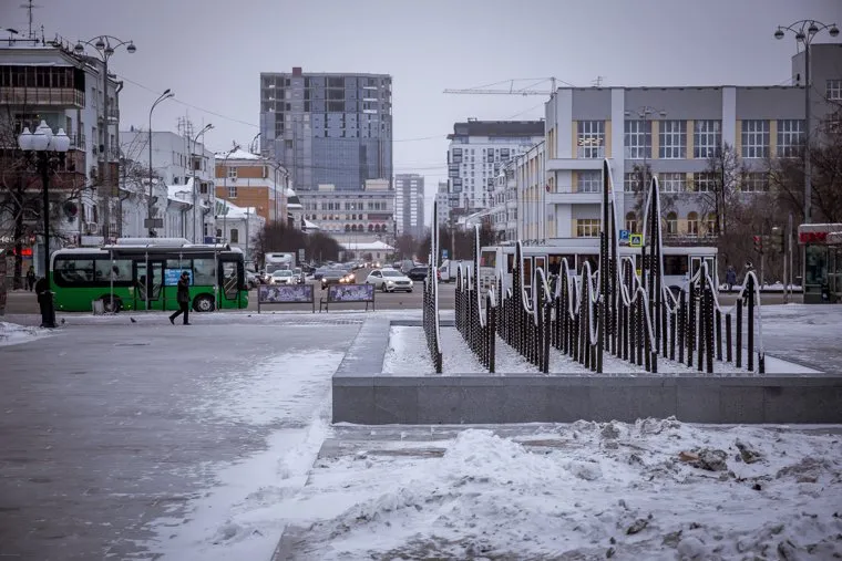 Обновленный сквер Попова. Екатеринбург