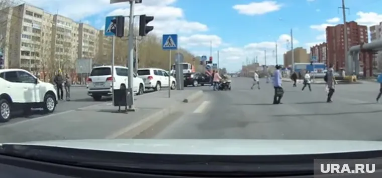 Свадебный кортеж грубо нарушил правила ПДД