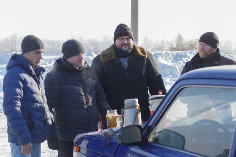 Съемки фильма "Вечная зима" с Александром Робаком. Магнитогорск