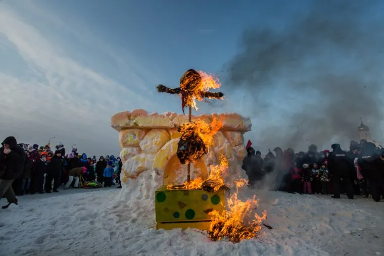 Масленичные гуляния. Сургут, традиции, чучело, масленица