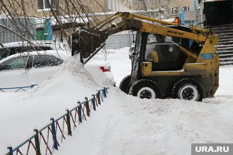 В Кургане выпала месячная норма снега