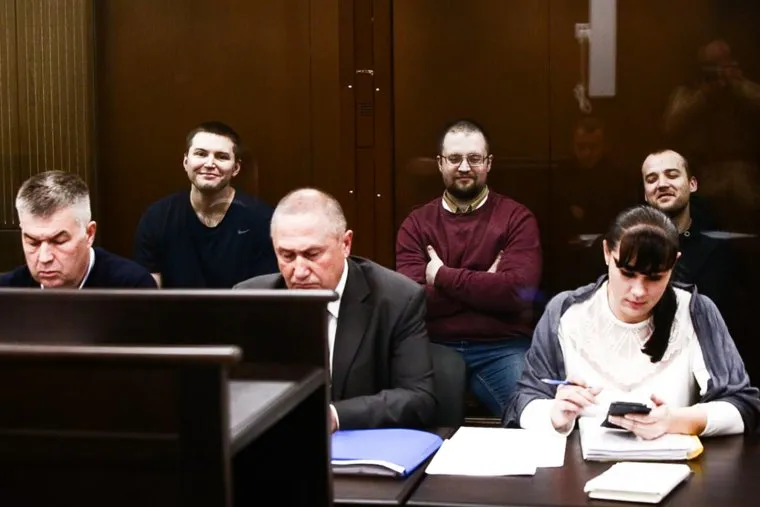 Судебное заседание по делу Александра Устинова в Тверском районном суде. Москва